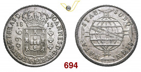 BRASILE JOAO Principe Reggente (1799-1818) 960 Reis 1815 Bahia Kr. 307.1 Ag g 26,99 SPL÷FDC