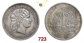 HAITI REPUBBLICA (1863-...) 1 Gourde 1895 Parigi Kr. 46 Ag g 25,13 SPL