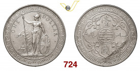 HONG KONG Trade Dollar 1901 Bombay Kr. T5 Dav. 407 Ag g 26,91 SPL+