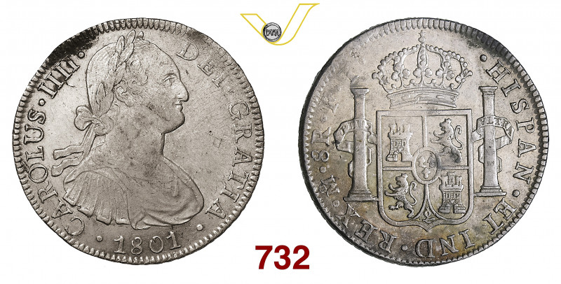 MESSICO CARLO IV (1788-1808) 8 Reales 1801 Mexico City Calicò 696 CC 13925 Ag g ...