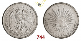 MESSICO REPUBBLICA 1 Peso 1899 Guanajuato Kr. 409.1 Ag g 27,04 SPL÷FDC