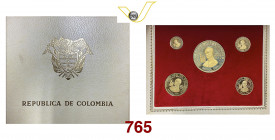 @ COLOMBIA Serie di 5 valori in astuccio (100, 200, 300, 500 e 1500 Pesos) per la visita di Paolo VI 1968 Fb. 117/121 • Peso complessivo: 112 grammi F...
