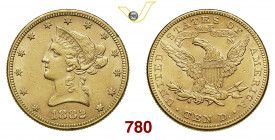 @ U.S.A. 10 Dollari 1882 Philadelphia Au g 16,73