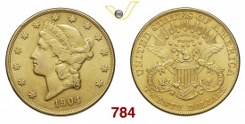 @ U.S.A. 20 Dollari 1904 Philadelphia Au g 33,50