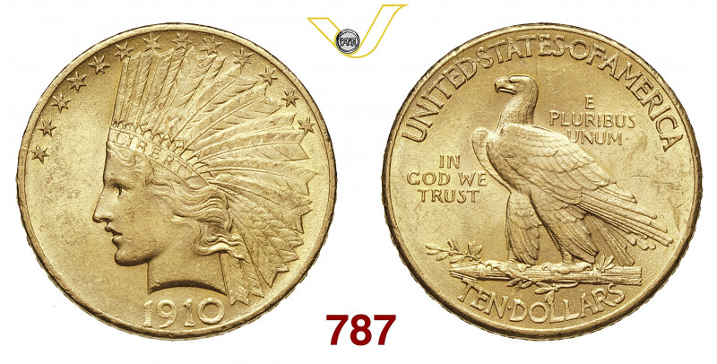 @ U.S.A. 10 Dollari 1910 Philadelphia Au g 16,75