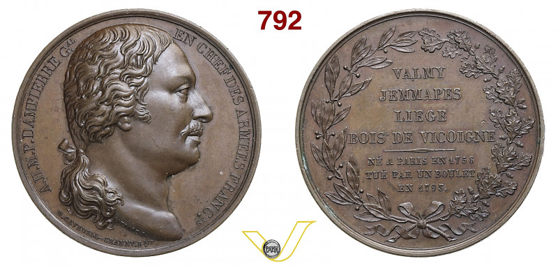 1793 - Al Gen. Dampierre Henn. --- / Julius 295 Opus Gavedell / Geanny mm 41 Æ F...