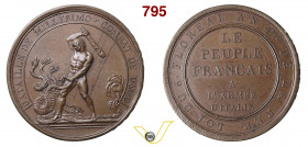 1796 - Battaglia Millesimo e Dego (conio ital.) Henn. 732 Opus Lavy mm 43 Æ qFDC