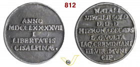 1797 - Fondazione Rep. Cisalpina (natali Virgilii …) Essl. 712 (*) - v. Miollis Opus manca mm 41 M.B. BB+