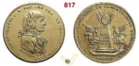 1797 - Trattato di Campoformio Henn. 819 Opus Lauer mm 33 Æ dorato SPL+