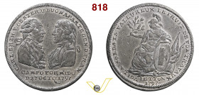 1797 - Trattato di Campoformio Henn. 821 Opus Lauer mm 33 Met. Bianco BB/SPL