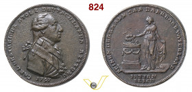 1797 - All'Arciduca Carlo d'Asburgo dopo Campoformio Henn. --- / T.N. Vol. 13, pl. 66,7 - 66,8 note Opus Reich mm 32 Æ BB+