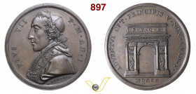 1800 - Entrata solenne Pio VII a Roma Patrignani 1 Opus Hamerani mm 41 Æ FDC