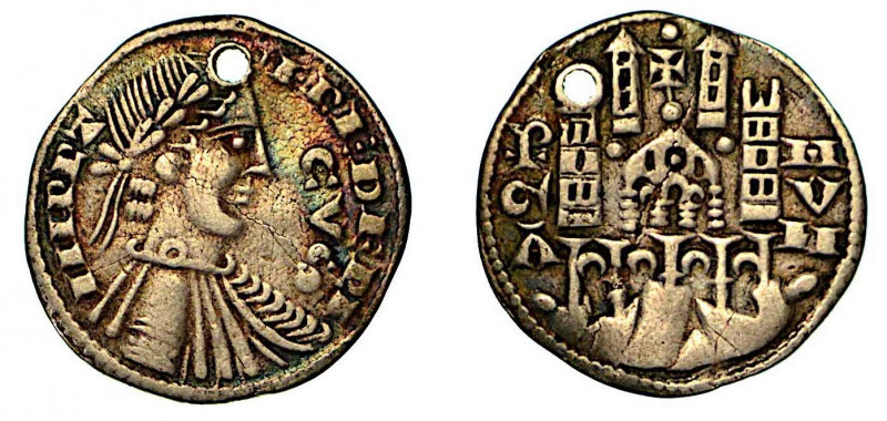 BERGAMO. Comune, a nome di Federico II (1194-1250). Grosso da 6 denari, anni 126...