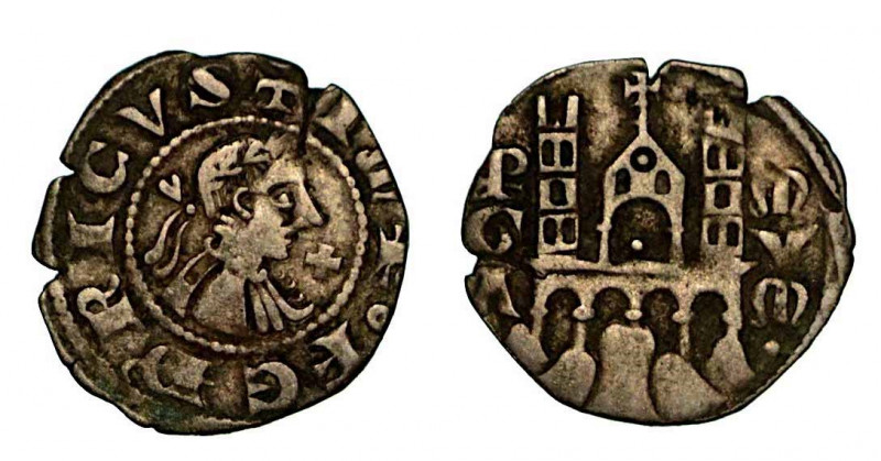 BERGAMO. Comune, a nome di Federico II (1194-1250). Denaro planeto, anni 1282-12...
