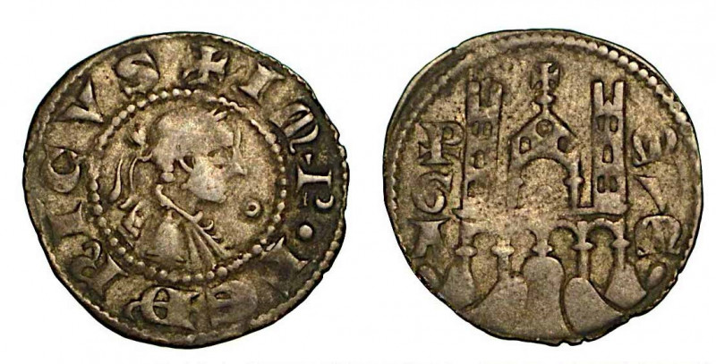 BERGAMO. Comune, a nome di Federico II (1194-1250). Denaro planeto, anni 1282-12...