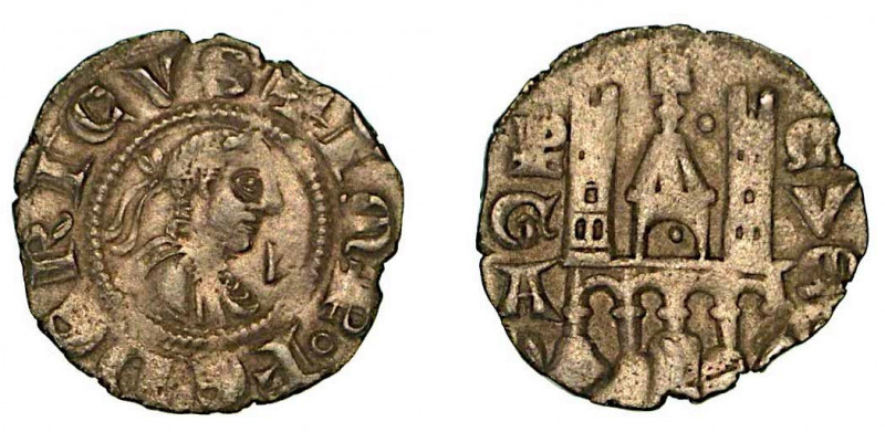 BERGAMO. Comune, a nome di Federico II (1194-1250). Denaro planeto, anni 1270-12...