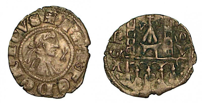 BERGAMO. Comune, a nome di Federico II (1194-1250). Denaro planeto, anni 1270-12...