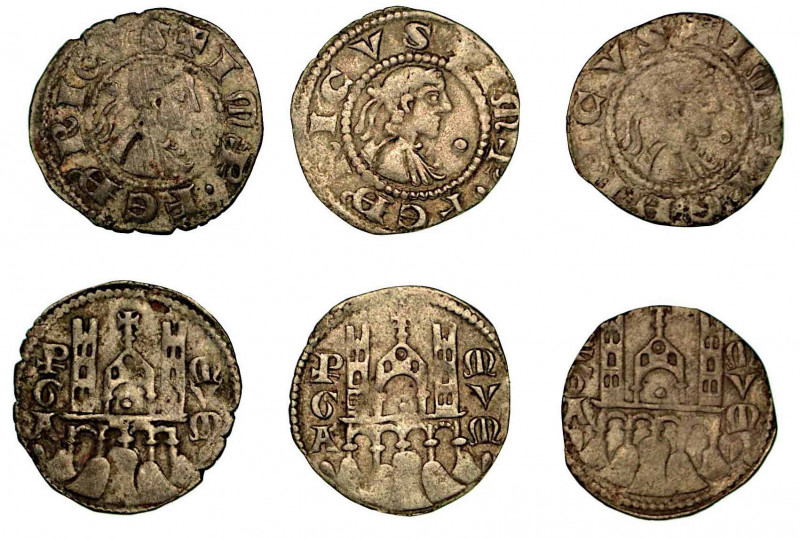 BERGAMO. Comune, a nome di Federico II (1194-1250). Lotto di tre esemplari. Dena...