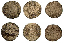 BERGAMO. Comune, a nome di Federico II (1194-1250). Lotto di tre esemplari. Denaro planeto, anni 1282-1290. Busto laureato a d. in cerchio perlinato; ...