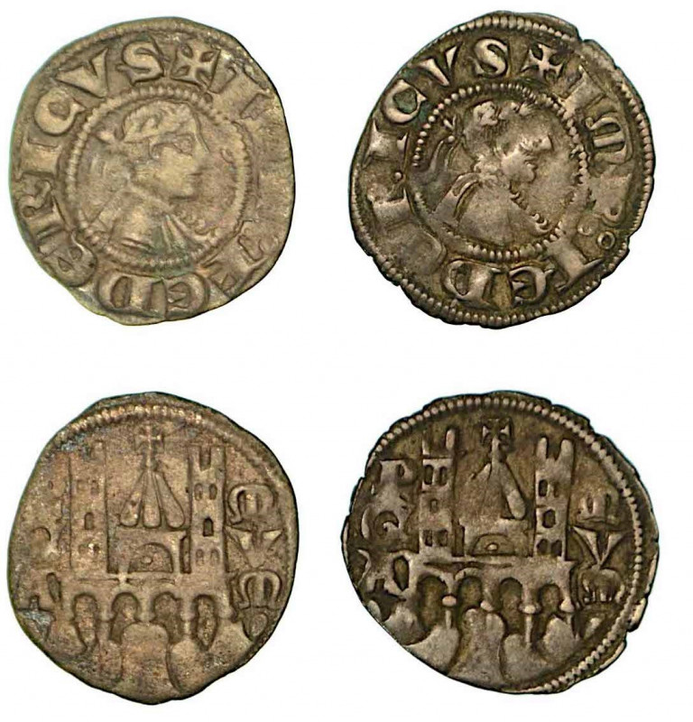 BERGAMO. Comune, a nome di Federico II (1194-1250). Lotto di due esemplari. Dena...