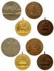 BERGAMO. Lotto di quattro medaglie. Due medaglie di Alessandro Martire protettore di Bergamo (una in bronzo e l'altra in bronzo dorato). q.SPL; q.SPL ...