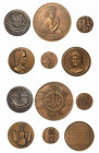 BERGAMO. Lotto di sei medaglie in bronzo del Circolo Numismatico di Bergamo. Sono raffigurati i seguenti soggetti: Pontida; Bartolomeo Colleoni; Andre...