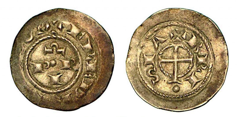 BRESCIA. Comune (1186-1254 ?). A nome di Federico I, 1155-1190. Denaro scodellat...