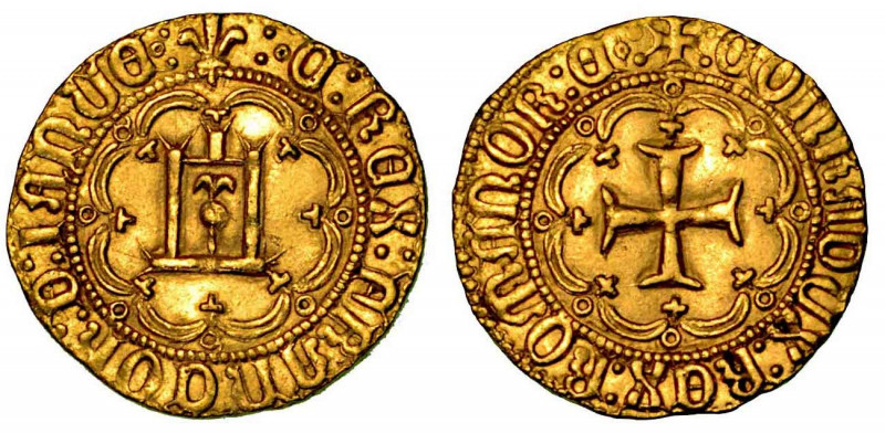GENOVA. Carlo VII re di Francia, 1458-1461. Ducato. Giglio : • C : REX : FRANCOR...