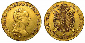 MILANO. Giuseppe II, 1780-1790. Monetazione di tipo imperiale - Sovrano 1786. Testa a d. laureata. R/ Stemma ovale d’Austria, sormontato da corona imp...