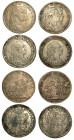 NAPOLI. Lotto di quattro monete. Ferdinando IV, 1759-1825. Piastra di 120 grana (x 2 esemplari) 1787. Piastra di 120 grana (x 2 esemplari) 1791 (Ferdi...
