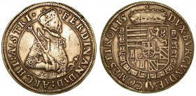 AUSTRIA. Ferdinand, 1564-1595. Thaler s.d. zecca di Hall. Busto a d. R/ Stemma coronato. Partinbank 377. Arg. 28,24. q.BB. Graffi di conio.