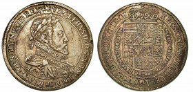 AUSTRIA Rudolf II, 1576-1612. Thaler 1603. Busto a d. R/ Stemma coronato. KM# 37.1. Arg. g. 28,32. BB