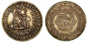 AUSTRIA. Leopold V, 1619-1632. Thaler 1632, zecca di Hall. Busto a d. R/ Stemma coronato. KM# 629.2. Arg. g. 28,39. BB+