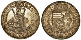 AUSTRIA. Leopold V, 1619-1632. Thaler 1632, zecca di Hall. Busto a d. (AVSTIAE) R/ Stemma coronato. KM# 629.3. Arg. g. 28,80. SPL