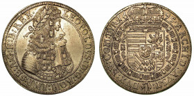 AUSTRIA. Leopold I, 1657-1705. Thaler 1695. Busto a d. R/ Stemma coronato. KM# 1303.4. Arg. g. 28,52. SPL/q.FDC