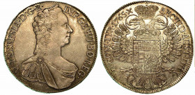 AUSTRIA. Maria Theresia, 1740-1780. Thaler 1765, zecca di Hall. Busto a d. R/ Aquila coronata. KM# 1817. DAV. 1122. Arg. g. 28,05. SPL/q.FDC