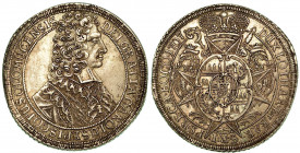 AUSTRIA - OLMUTZ. Karl III, 1695-1711. Thaler 1707. Busto a d. R/ Stemma coronato. KM# 378. Arg. g. 28,24. BB/q.SPL