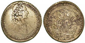 AUSTRIA - OLMUTZ. Wolfgang Von Schrattenbach, 1711-1738. Thaler 1720. Busto a d. R/ Stemma. KM# 414. Arg. g. 27,69. MB. Tracce di appiccagnolo.