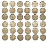 BELGIO. Lotto di 18 monete. Reggenza del Principe Charles, 1944-1950. 100 Francs 1948 (x 1 tipo Belgique e asse a moneta; x 2 tipo Belgie e asse a mon...