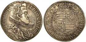 BOHEMIA - GLATZ. Ferdinand III, 1627-1637. Thaler 1629. Busto a d. R/ Stemma coronato. DAV. 3361. KM# 14,3. Arg. g. 28,23. q.BB. Consueta ondulazione ...