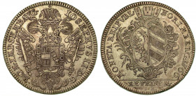 GERMANIA - NURNBERG. Free City Thaler 1766. Aquila bicipite coronata. R/ Stemma coronato KM# 350. DAV. 2496. Arg. g. 27,99. q.SPL