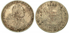 GERMANIA - SASSONIA ALBERTINA. Friedrich Christian. Thaler 1763. Busto a d. R/ Stemma coronato. KM# 962. DAV. 2677. Arg. g. 27,72. B/MB
