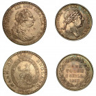 GRAN BRETAGNA. Lotto di due monete. George III, 1760-1820. 5 Shillings-Dollar, 1804 (q.BB). 3 Shilling, 1813 (BB). KM# Tn1-Tn5-680.2.. Esemplari in ar...