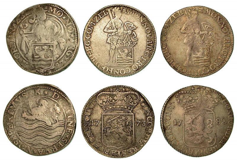 PAESI BASSI - ZEELAND. Lotto di tre monete. Ducato 1597 (B/MB) - 1773 (B/MB) - 1...