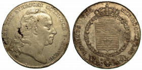 SVEZIA. Karl XIII, 1809-1818. Riksdaler 1812. Busto a d. R/ Stemma coronato. KM# 586. Arg. g. 29,38. MB/BB. Falle di conio al diritto.