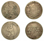SVIZZERA. Lotto di due monete. Zurigo, Tallero 1790 (MB-traccia di appiccagnolo). San Gallo, Tallero 1620 (B/MB). 162 KM# 61-176.. Esemplari in argent...