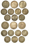 SVIZZERA. Lotto di dieci monete. 5 Francs 1874B - 1923 - 1926 - 1931 - 1932 - 1933 - 1939 - 1950 - 1953 - 1954. KM# 11-37-38-40. Qualità da MB a q.SPL...