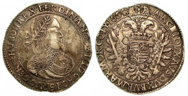 UNGHERIA. Ferdinand III, 1637-1657. Thaler 1654. Busto a d. R/ Aquila bicipite coronata. KM# 107. Arg. g. 28,59. BB