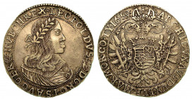 UNGHERIA. Leopold I, 1657-1705. Thaler 1659. Busto a d. R/ Aquila bicipite coronata. KM# 148. Arg. g. 28,58. q.BB