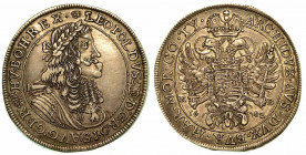 UNGHERIA. Leopold I, 1657-1705. Thaler 1682. Busto a d. R/ Aquila bicipite coronata. KM# 205. Arg. g. 28,60. q.SPL